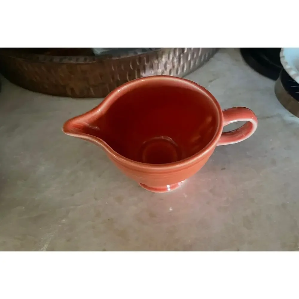 vintage 97' Fiesta ware persimmon creamer vintage